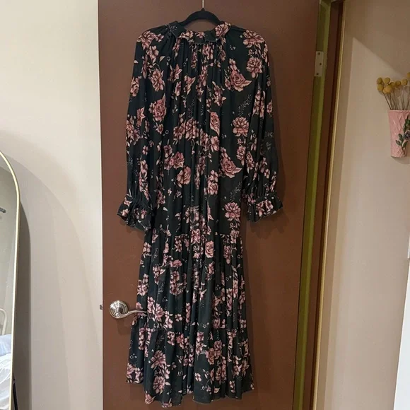 Free People Floral Long Sleeve Flowy Dress - Picture 6 of 9